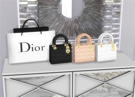 sims 4 elaine dior top cc|lady dior bag sims 4 cc.